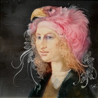 Szász, Endre: Lady in bird hat