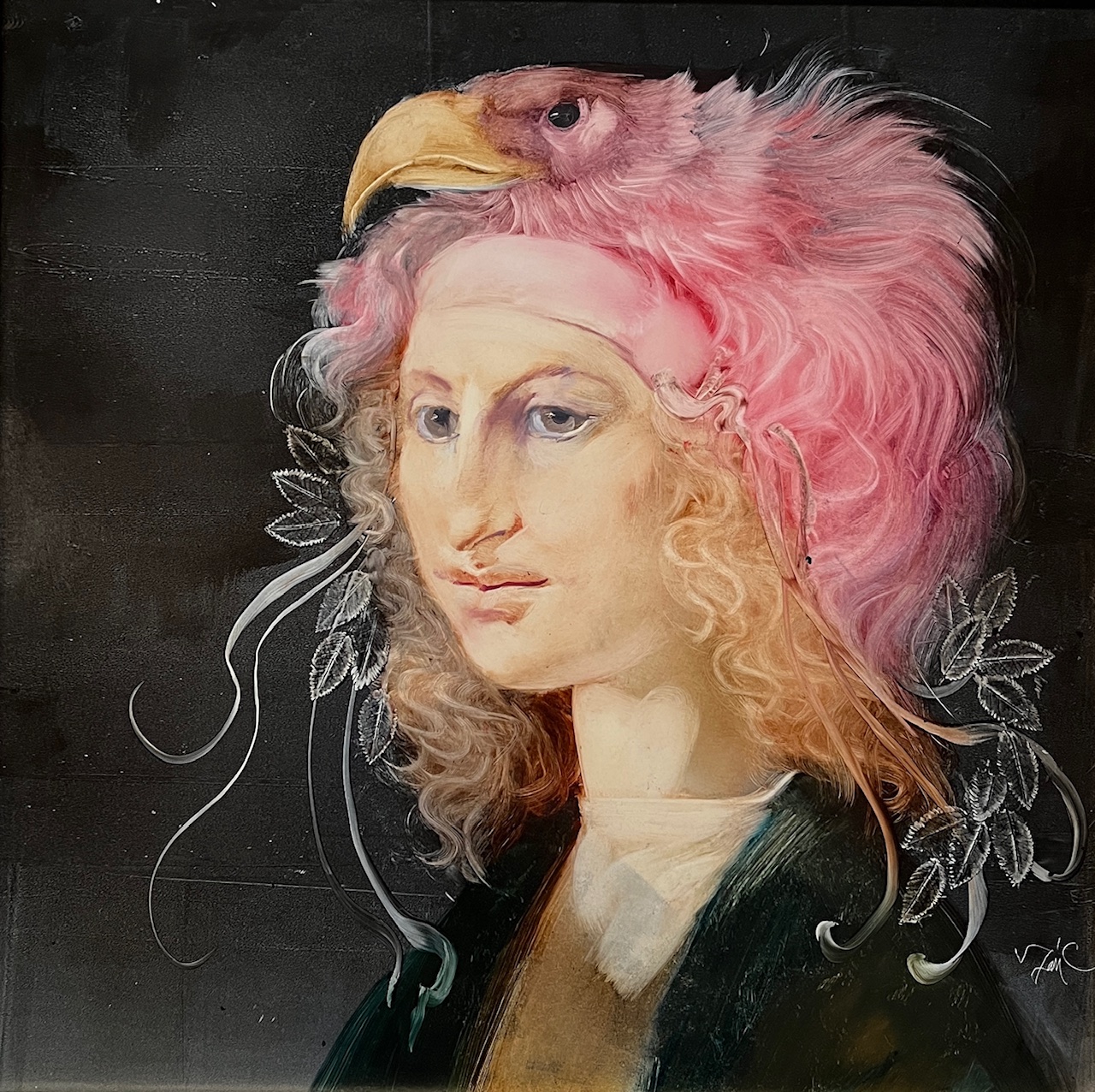 Szász, Endre: Lady in bird hat